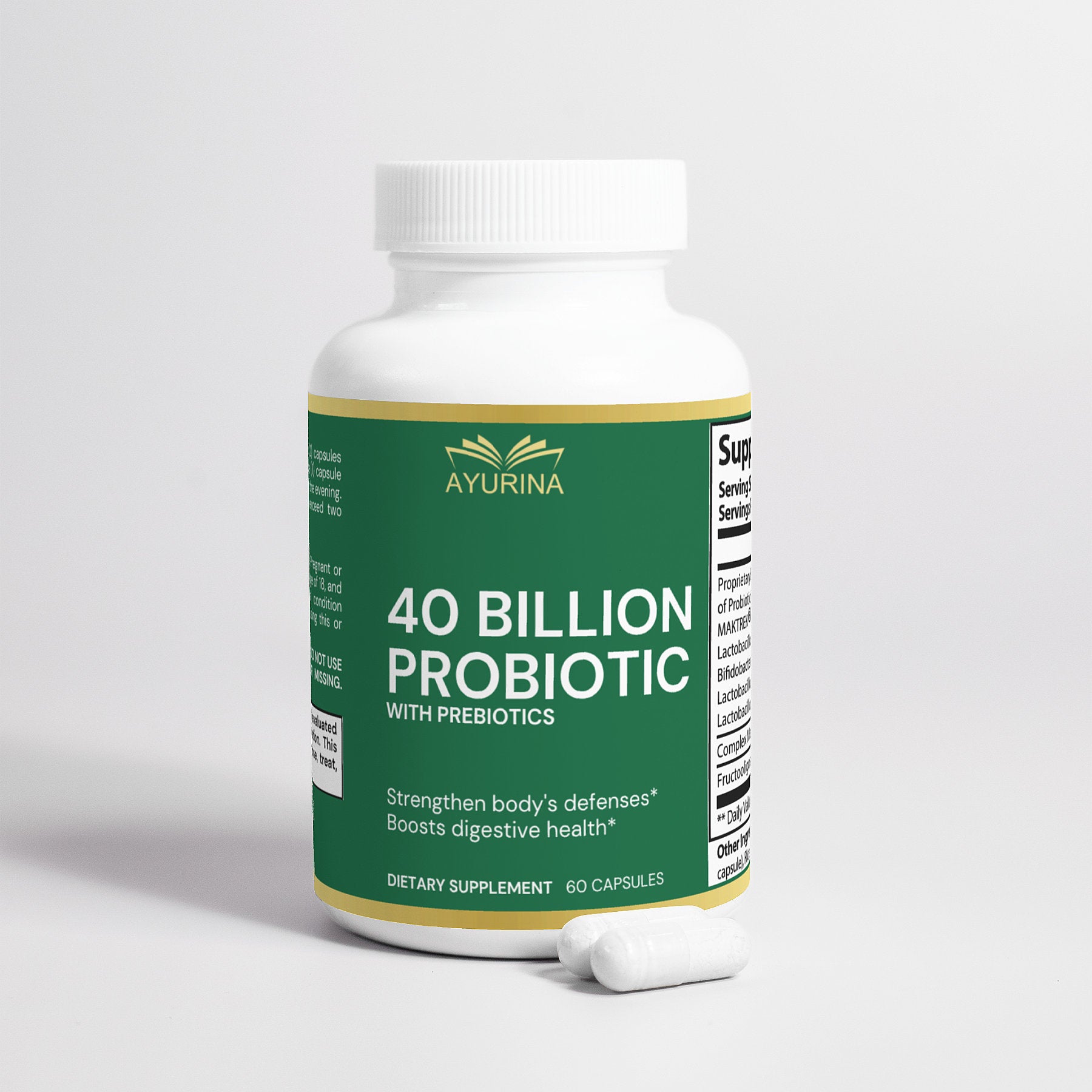 Probiotic 40 Billion with Prebiotics